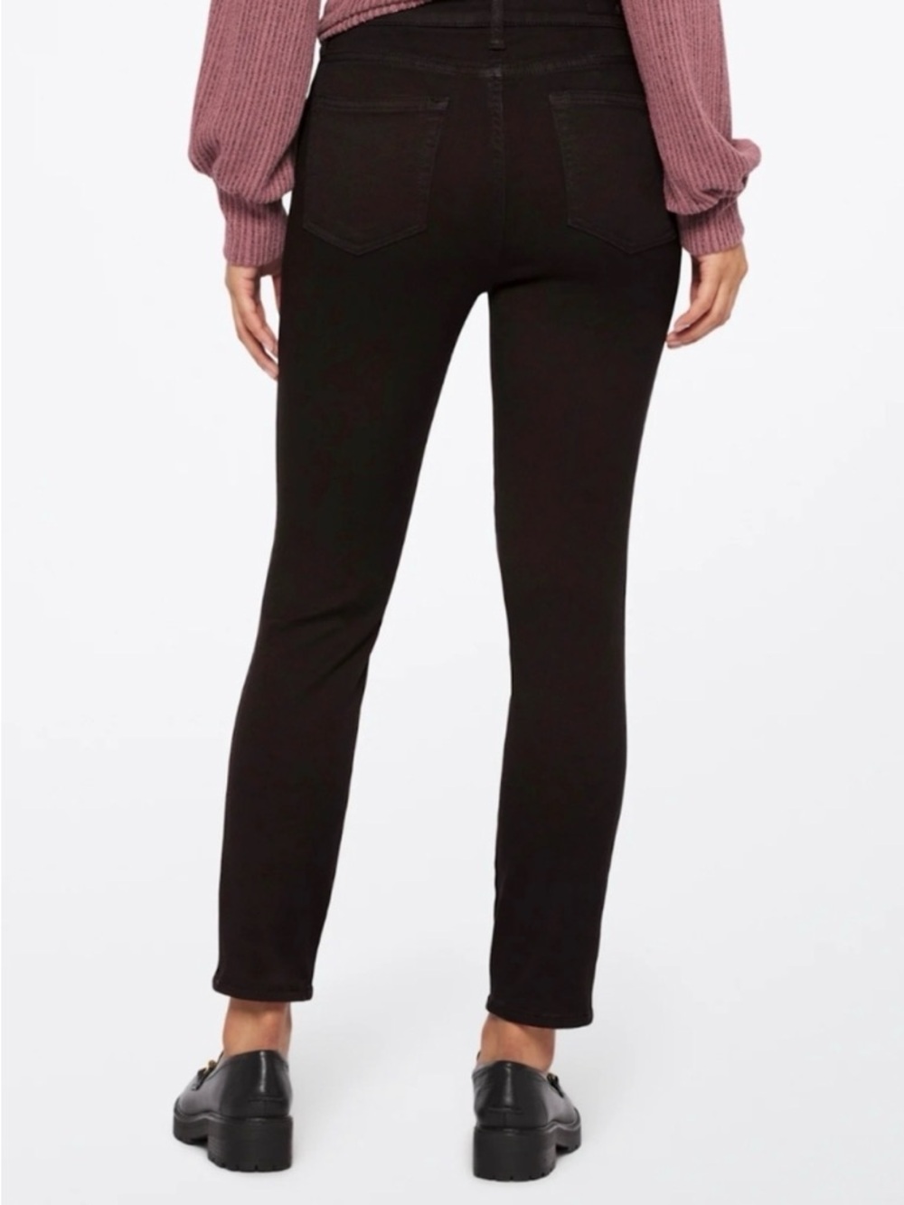 Kut From The Kloth High Rise Ankle Slim Straight Leg Black Jeans Pants Size 10 - Picture 2 of 7